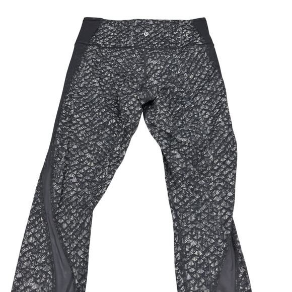 LULULEMON Featherlight Tight Size 10 Iridescent Multi Black - Picture 8 of 10